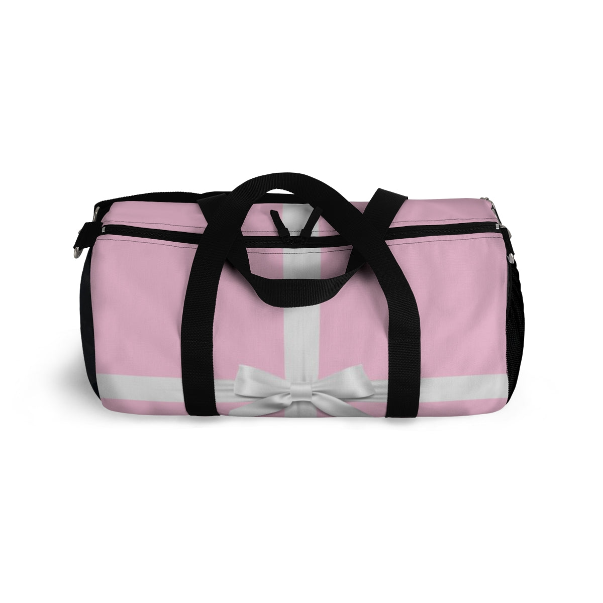 Personalized Little Pink Box Duffel Bag - White Bow