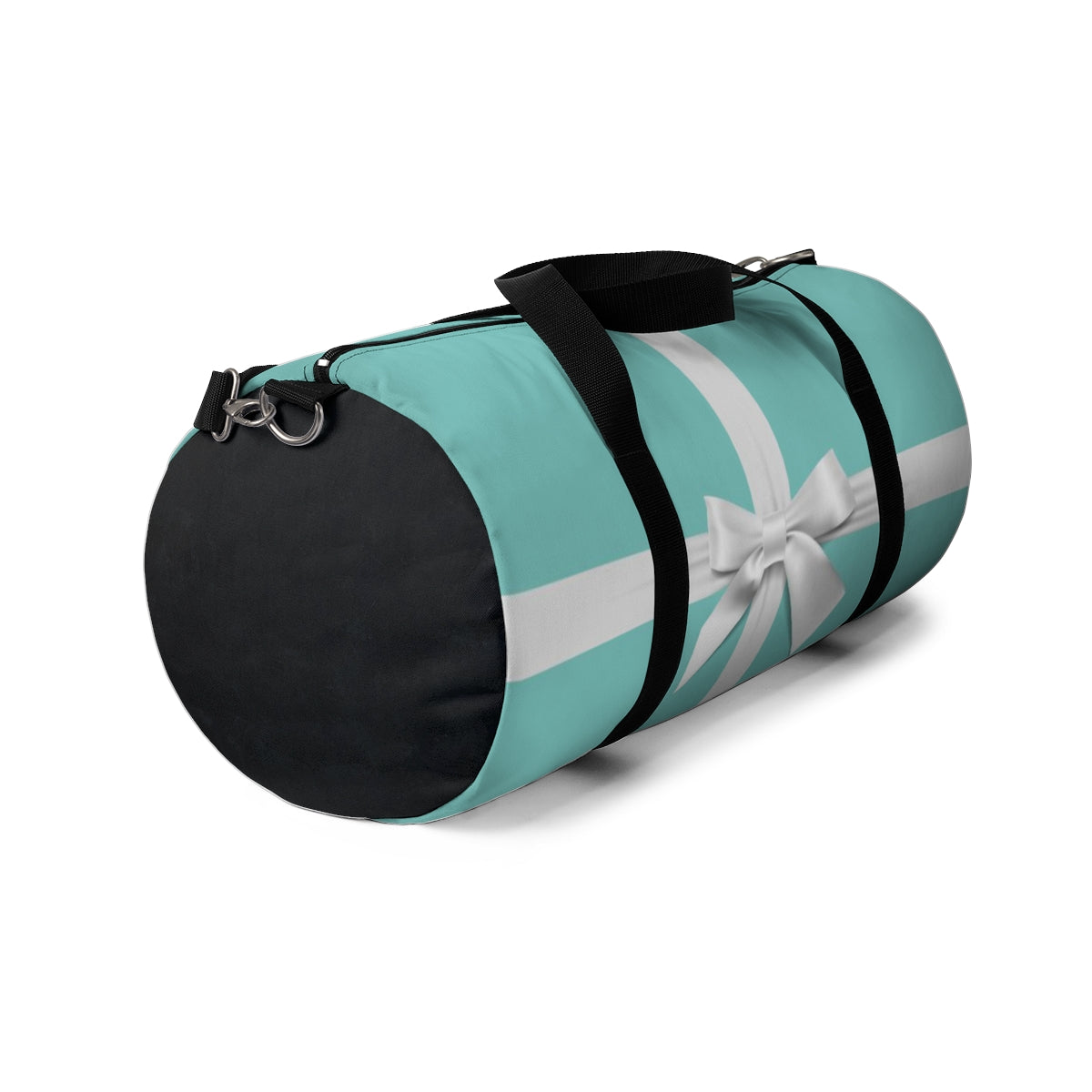 Personalized Little Blue Box Duffel Bag - White Bow