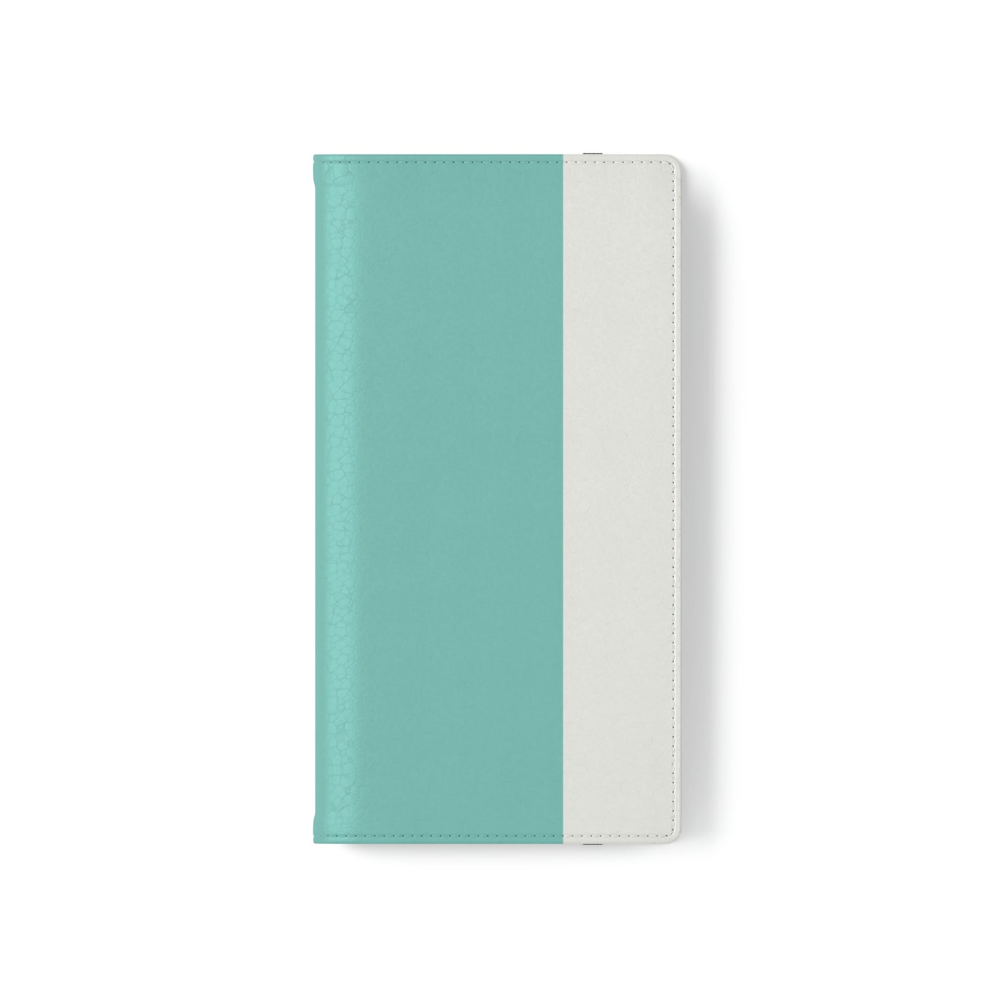 East West Color Block Phone Case, Blue Green Folio Phone Case, Breakfast at Tiffany Inspired Smart Phone Folding Case